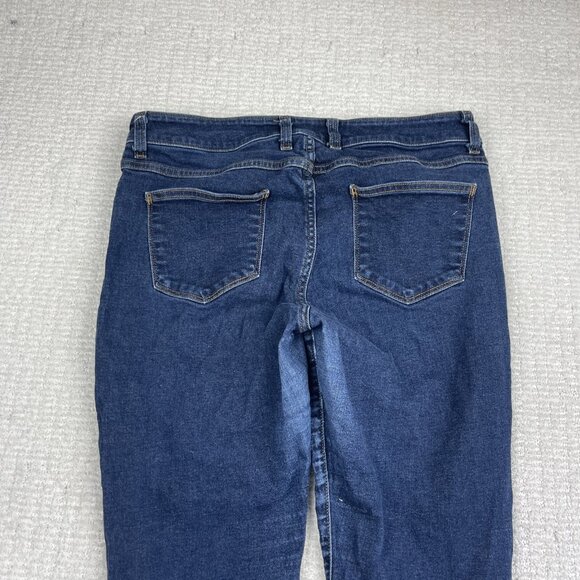 American Apparel Jeans Womens 32 Dark Blue Denim USA Made Skinny - Picture 13 of 16